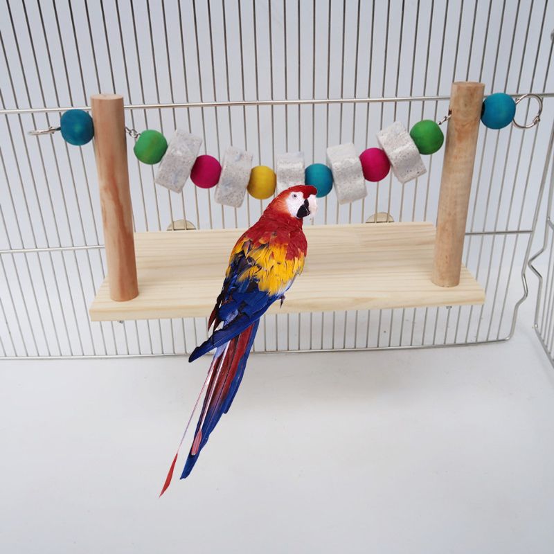 Wood Stand Platform For Pet Birds
