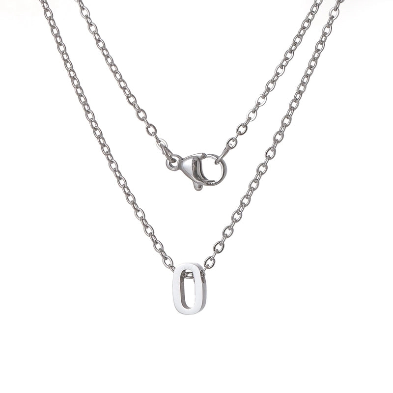 Titanium Steel Minimalist Plating Letter None Necklace