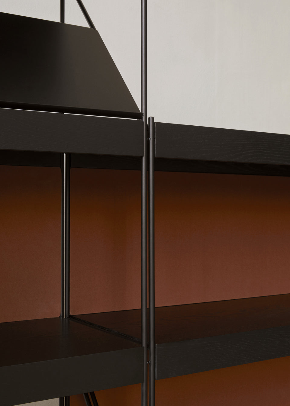 Zet Storage System. 60in. Back Panel and Magazine Shelf