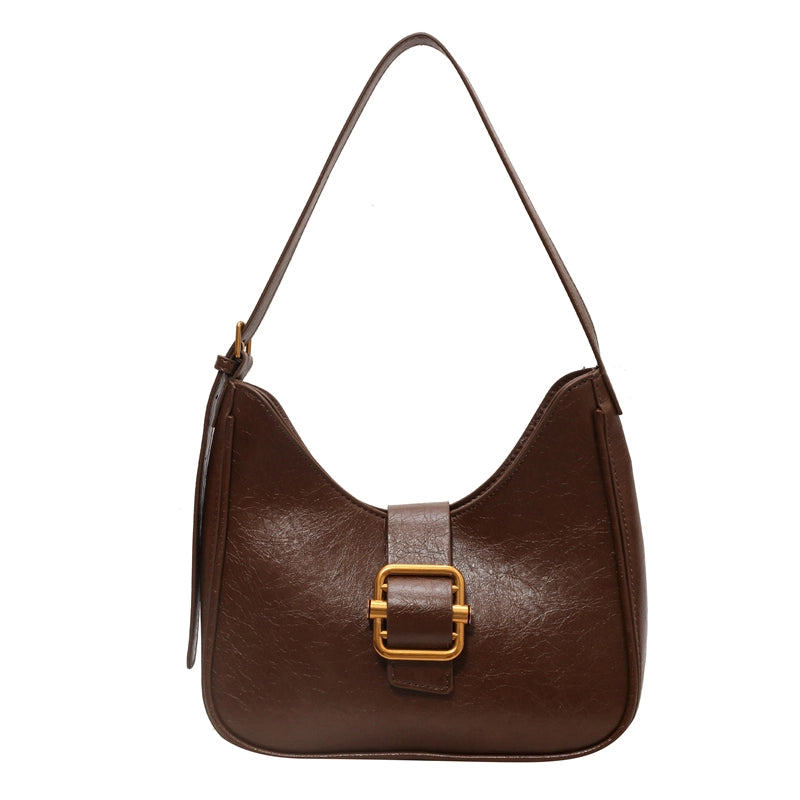 Autumn And Winter Texture Underarm Bag  New Fashion Retro Underarm Bag New Moon Bag Women's Cross-Body Bag