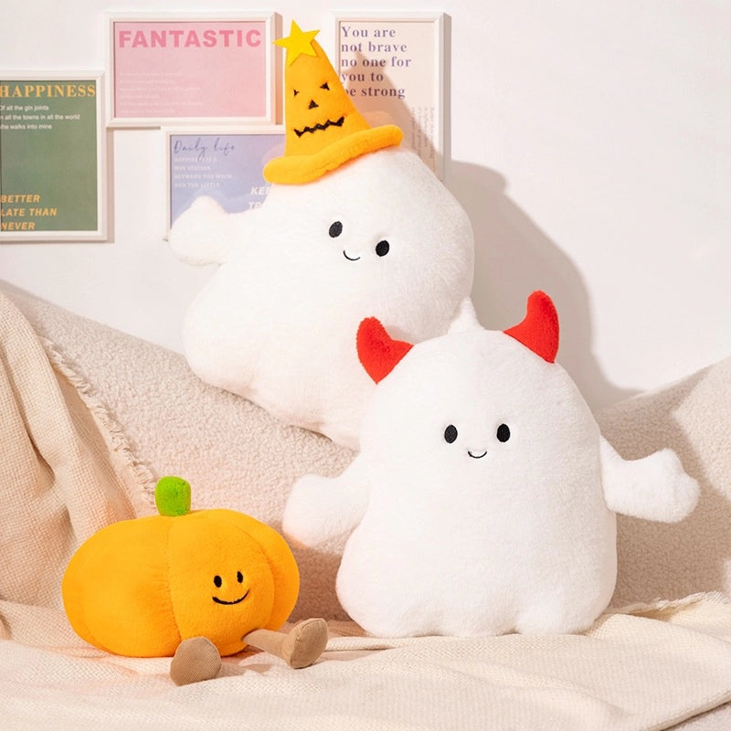 Halloween Elf Demon Plush Pumpkin Sofa Cushion Happy Halloween Demon Ghost Pillow