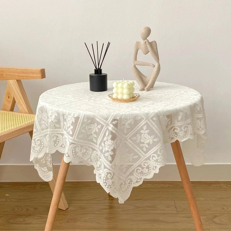 Lace Thickened Tablecloth Multi-functional Non-slip Square Towel Sofa Cover Towel Chiffon Knitted Sofa Towel
