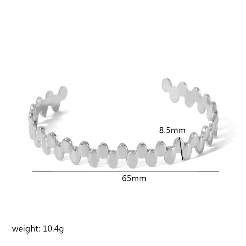Vintage Style Circle 304 Stainless Steel Bangle In Bulk