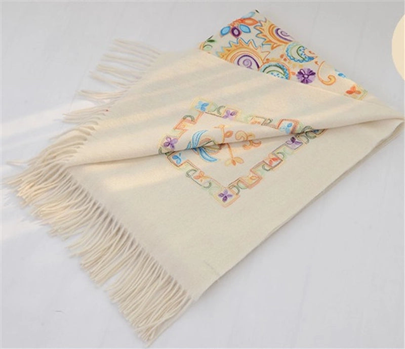 Women's Elegant Printing Imitation Cashmere Shawl