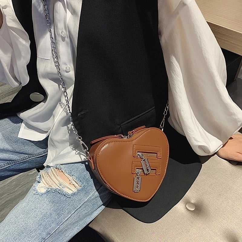 Small Pu Leather Chain Bag Women's Shoulder Bag
