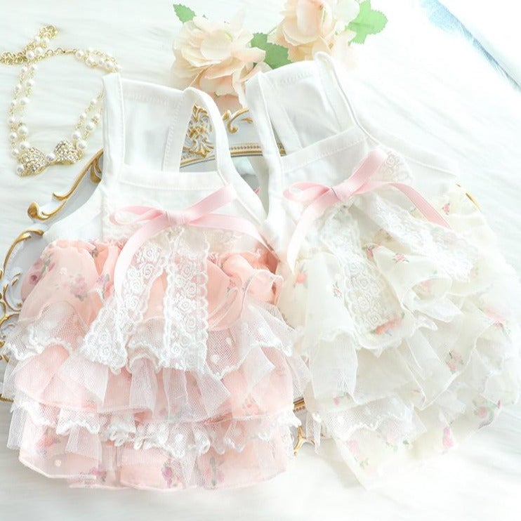 Princess Lace Layered Dog Cat Dress