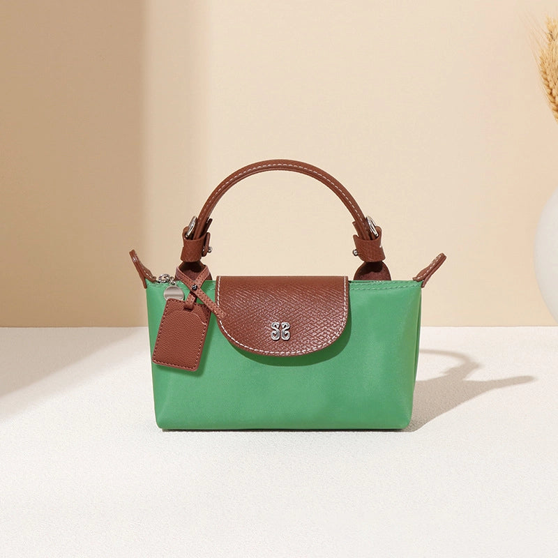 Women's Medium Nylon Solid Color Classic Style Square Magnetic Buckle Crossbody Bag