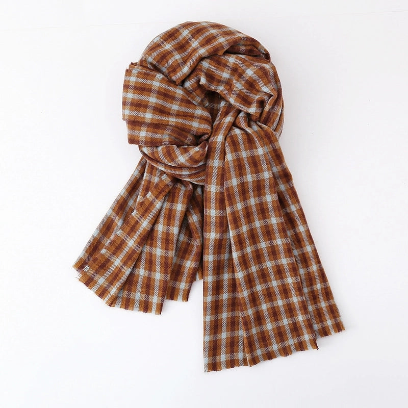 Women's Elegant Business Basic Color Block Acrylic Scarf