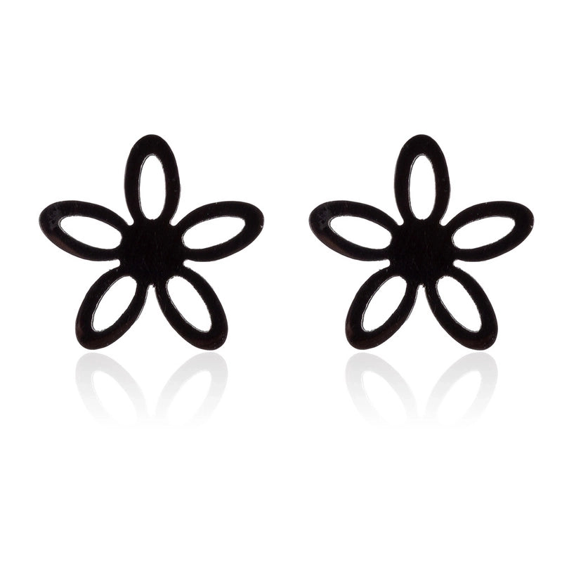 1 Pair Fashion Snowflake Plating 304 Stainless Steel 18K Gold Plated Ear Studs
