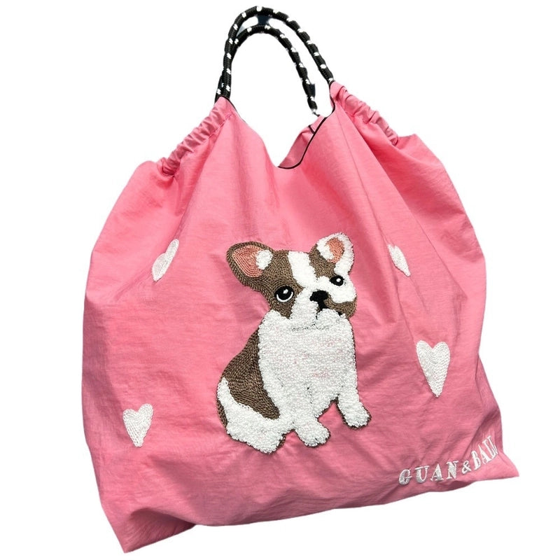 Women's Large Nylon Animal Vintage Style Classic Style Square String Handbag