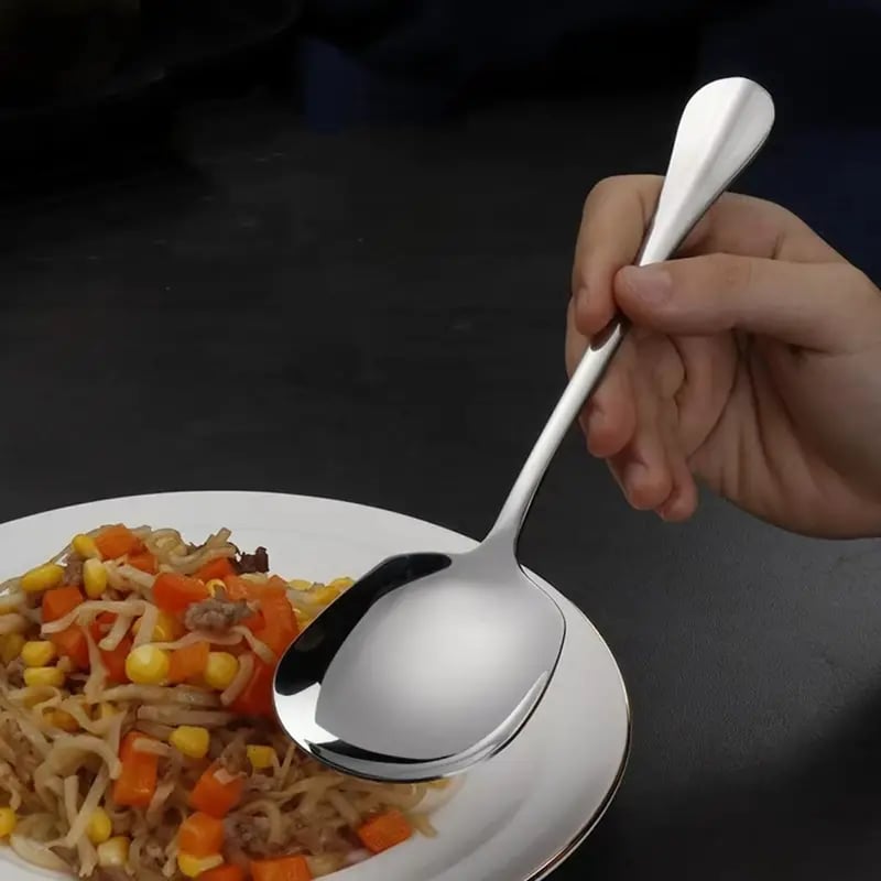 Square Head Stainless Steel Spoons