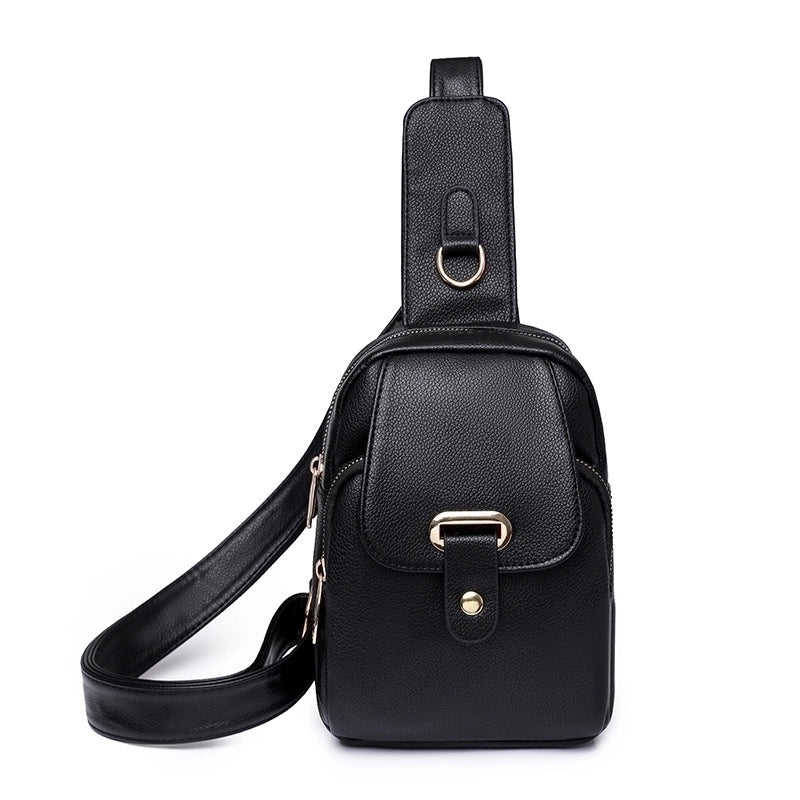 Women's Streetwear Solid Color Pu Leather Waist Bags