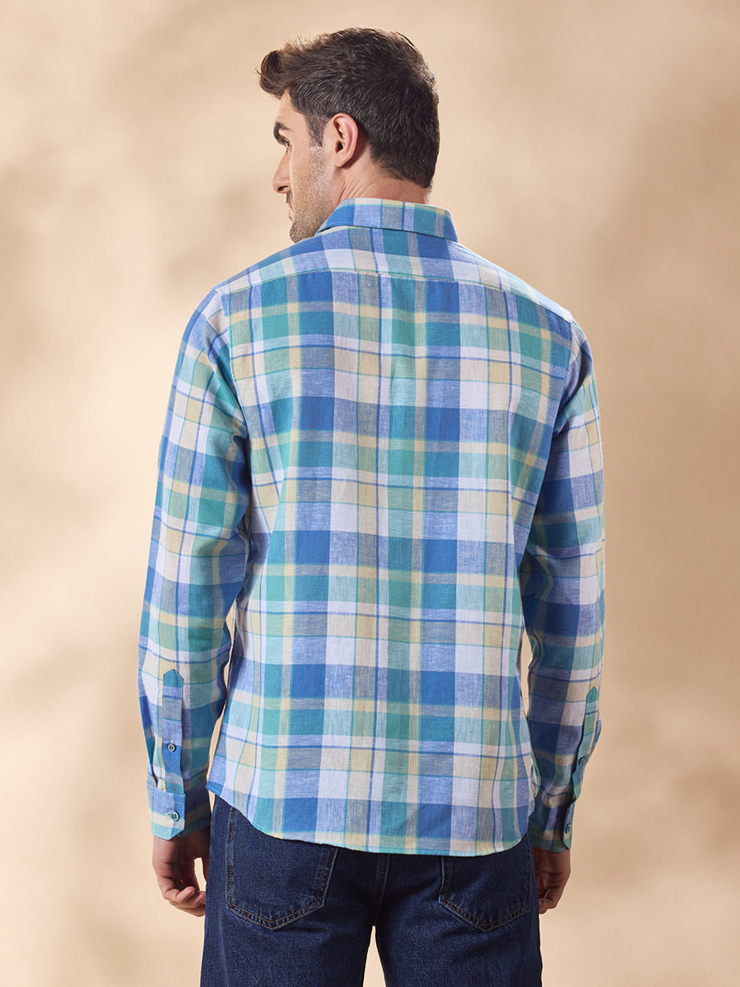 Men Blue Casual Shirt (RITE)