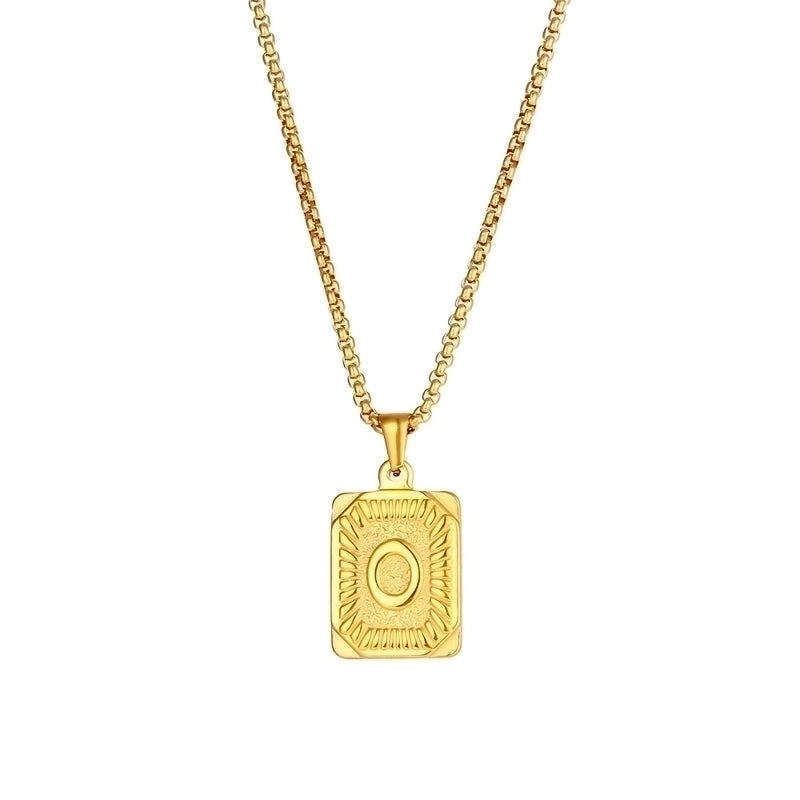 Fashion Letter Stainless Steel Pendant Necklace Plating Stainless Steel Necklaces