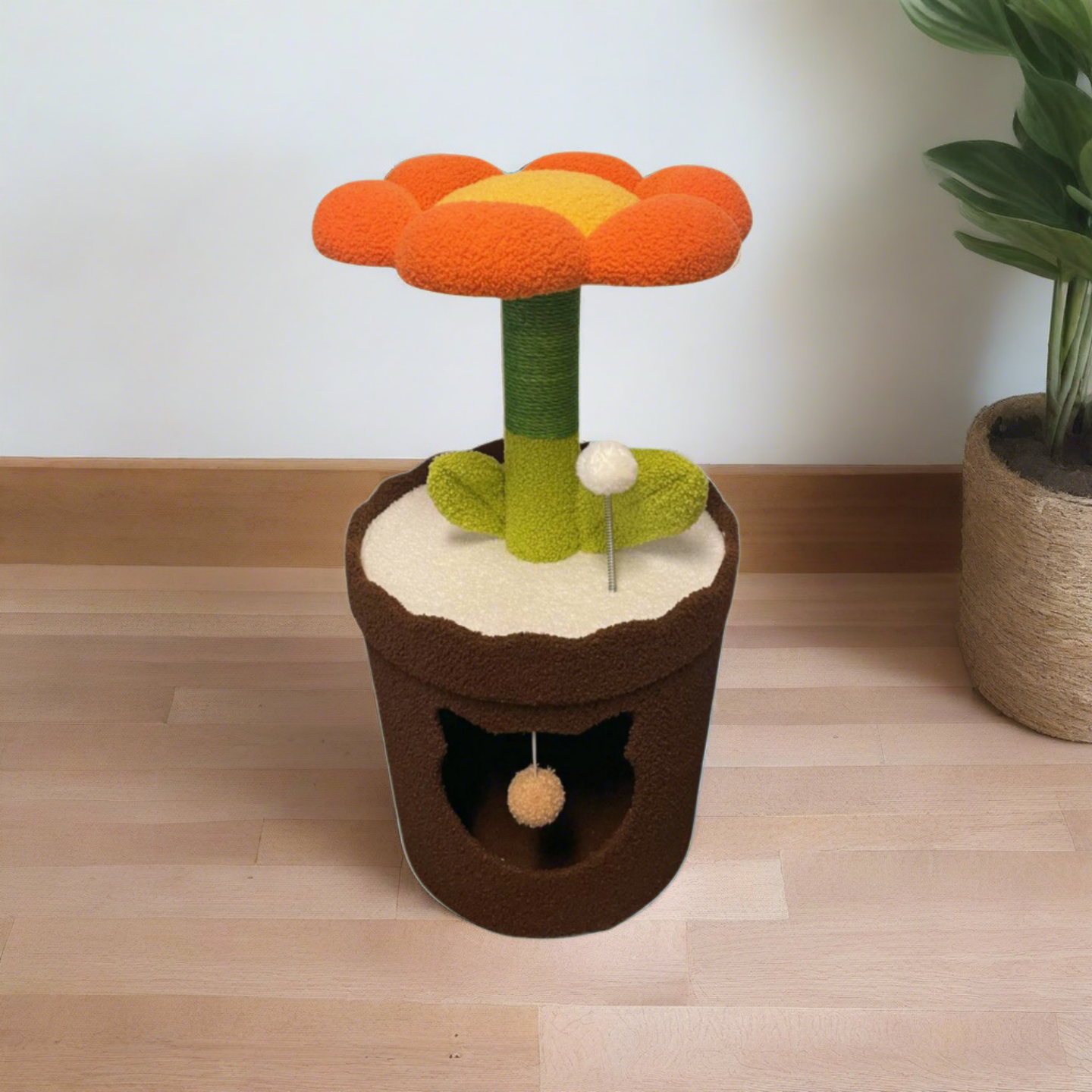 Flower Pot Style Cat Scratching Post