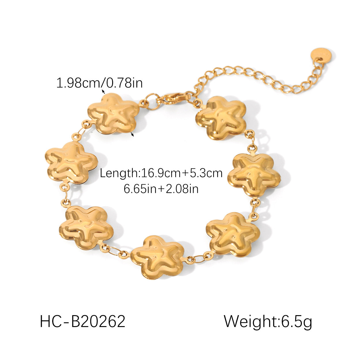 Diy Accessories Stainless Steel Bracelet Flower Star Moon Titanium Steel Jewelry