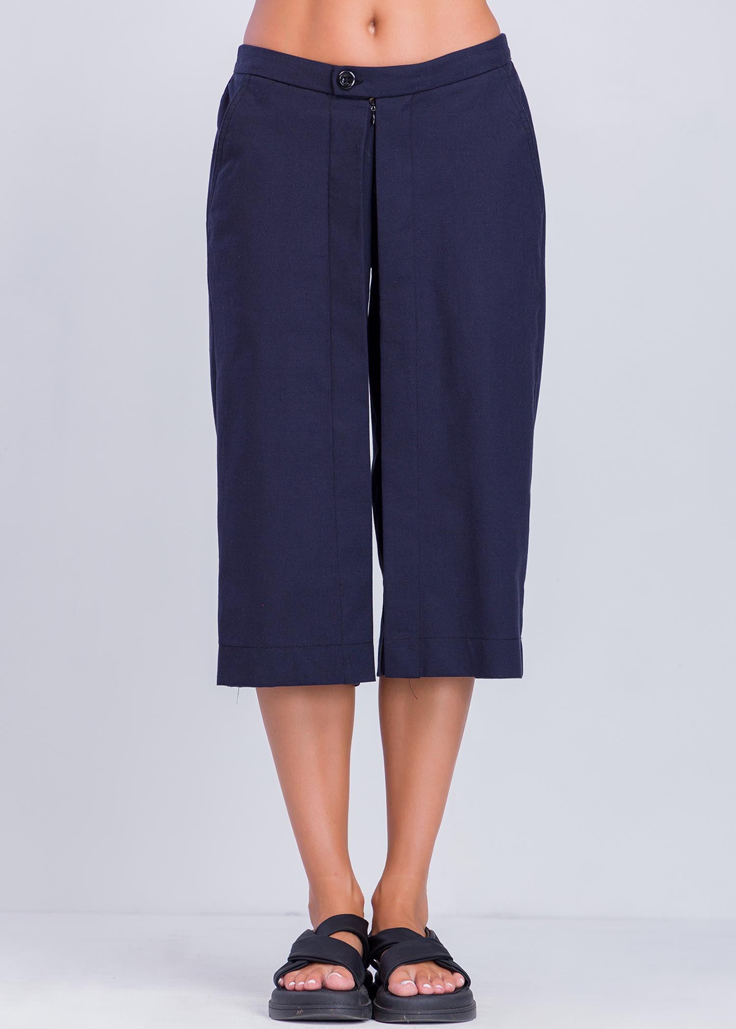 Culotte With Pleat Detail