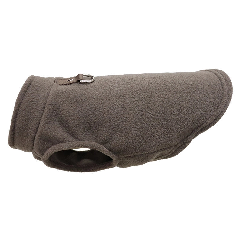 Casual Polar Fleece Solid Color Pet Clothing