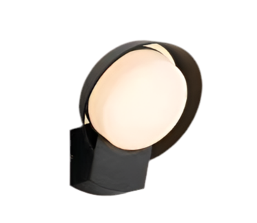 Modern Outdoor Wall Sconce with Circular Frame