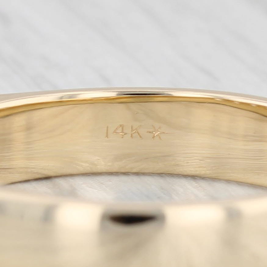 0.50ctw Diamond Men's Wedding Band 14k Yellow Gold Size 11 Ring