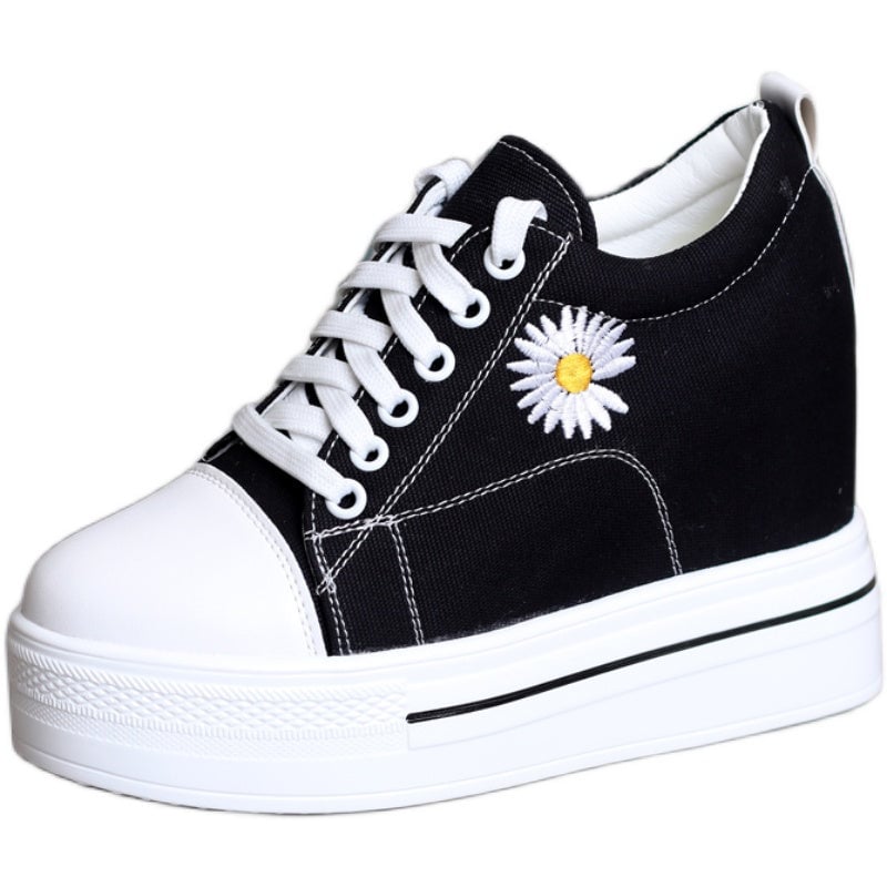 Little daisy high-top canvas shoes  KF90620