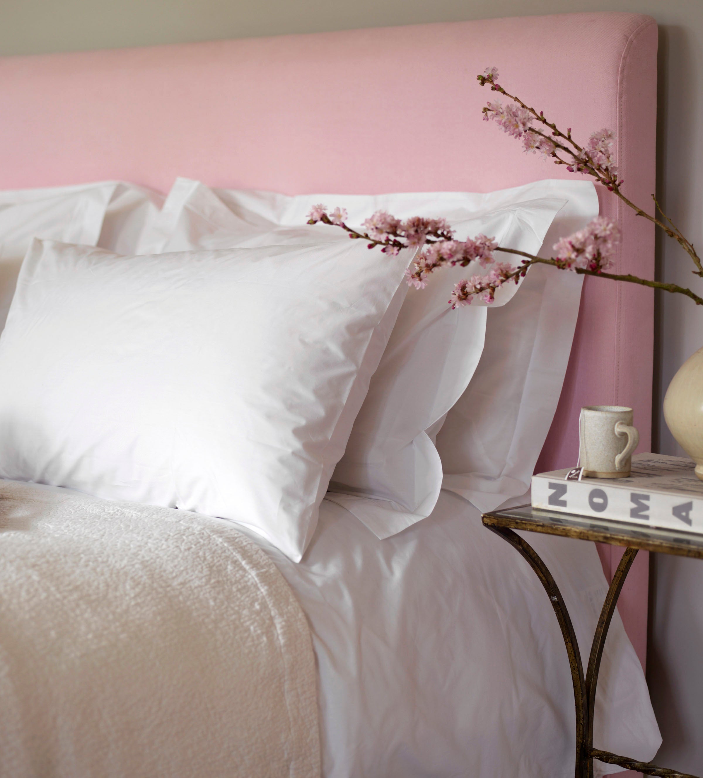White 100% Cotton Percale 200 Thread Count Housewife Pillowcase