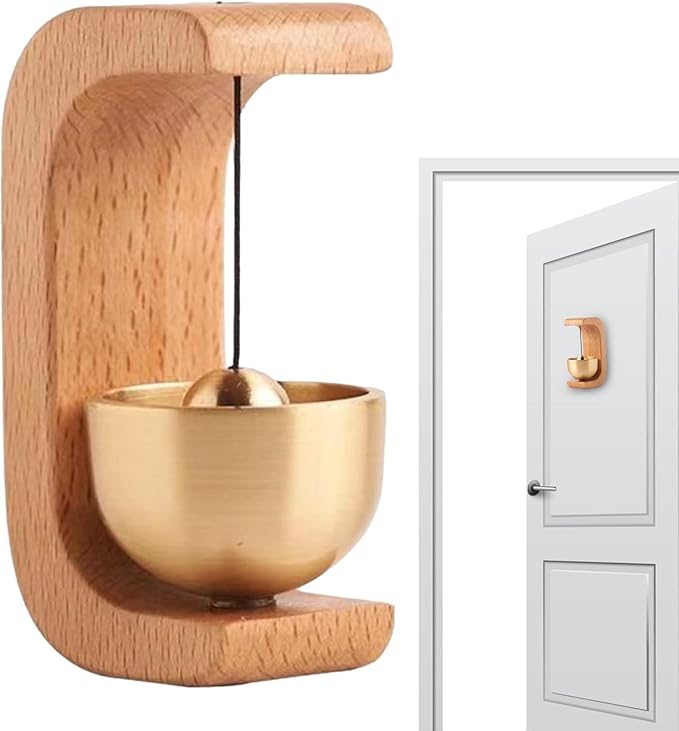 WOOD DOORBELL CHIME – MAGNETIC, DECORATIVE & LOUD