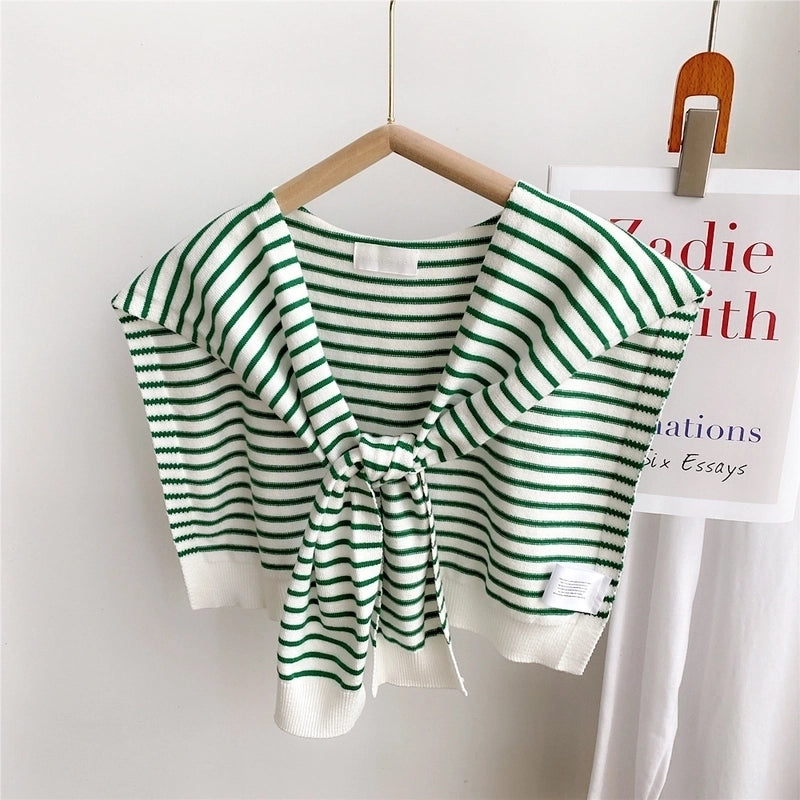 Women's Minimalist Stripe Polyester Scarf