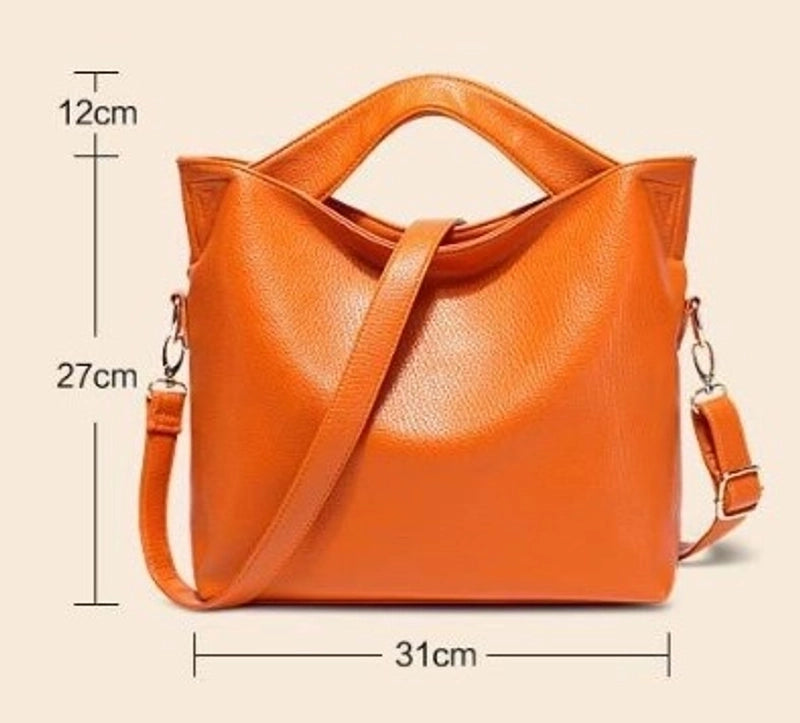 Women's Medium Pu Leather Leather Solid Color Classic Style Zipper Handbag