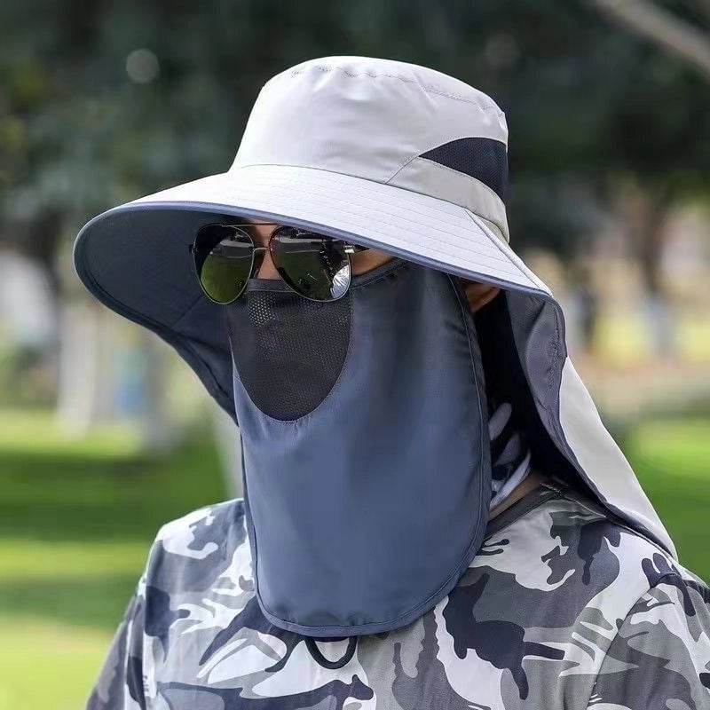 Unisex Minimalist Solid Color Big Eaves Sun Hat