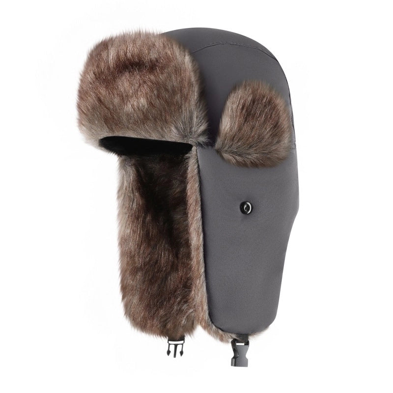 New Korean Style Outdoor Waterproof Cloth Lei Feng Cap Provides Lei Feng Cap Men's Ear Protection Cap Winter Warm Ear Protection Cap