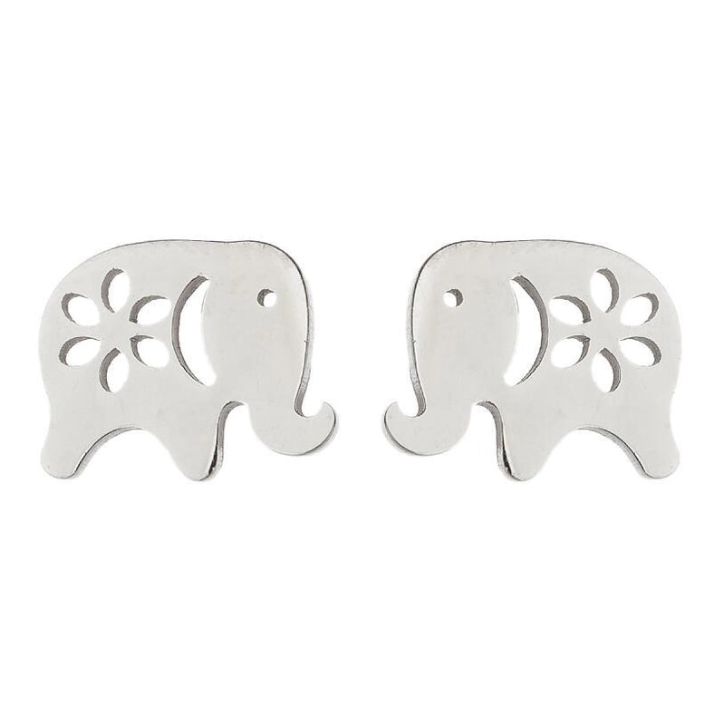 Minimalist Animal 304 Stainless Steel No Inlaid 18K Gold Plated Ear Studs