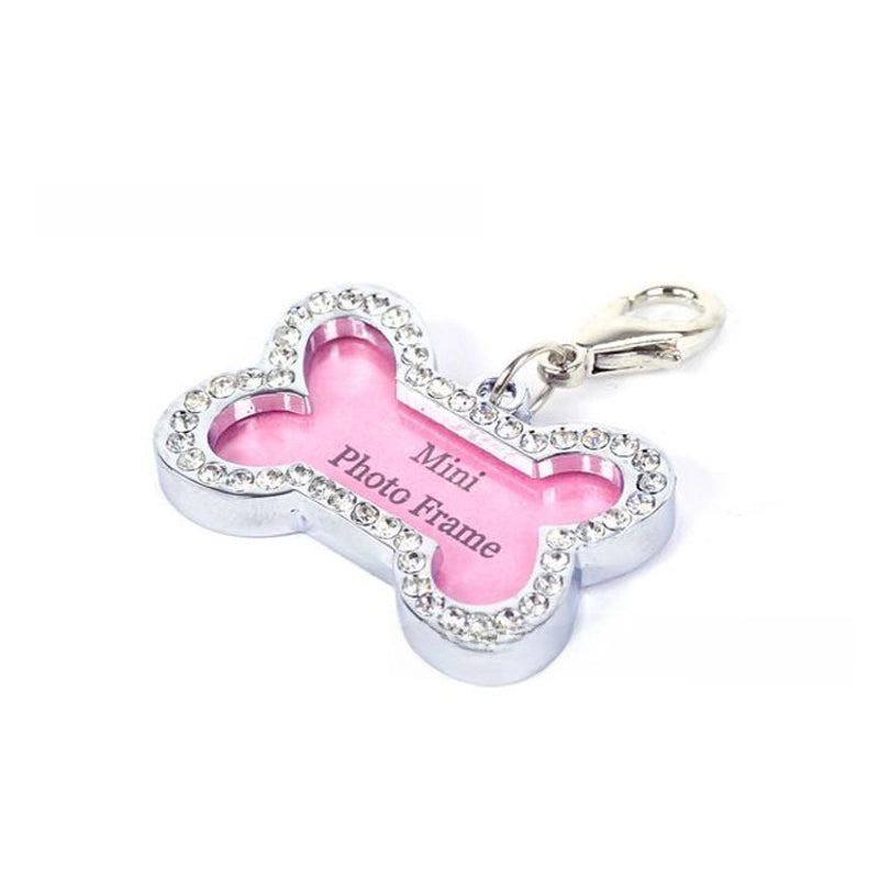 In Stock Pet ID Card Pet Jewelry Small Size Bone Diamond Pet Tag Halloween Easter Dog Tag