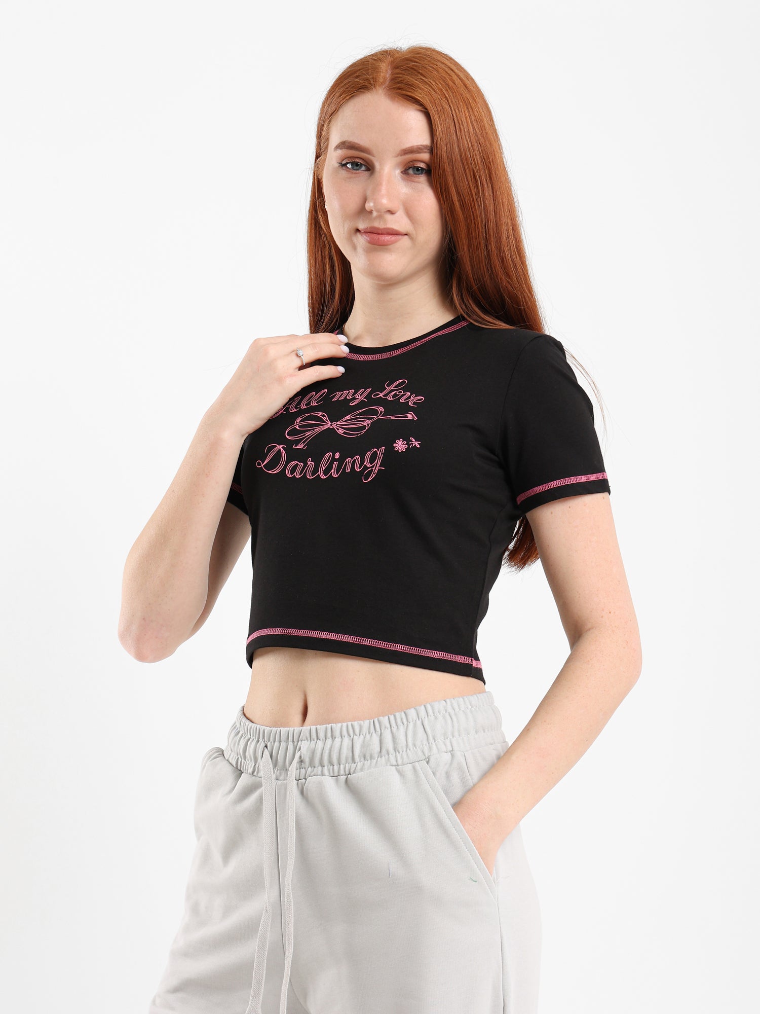 Fitted Cropped Tee