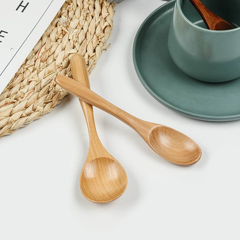 Phoebe Rice Spoon Long Pointed Handle Small Wooden Spoon Long Handle Salad Honey Spoon Wooden Spoon Small Spoon