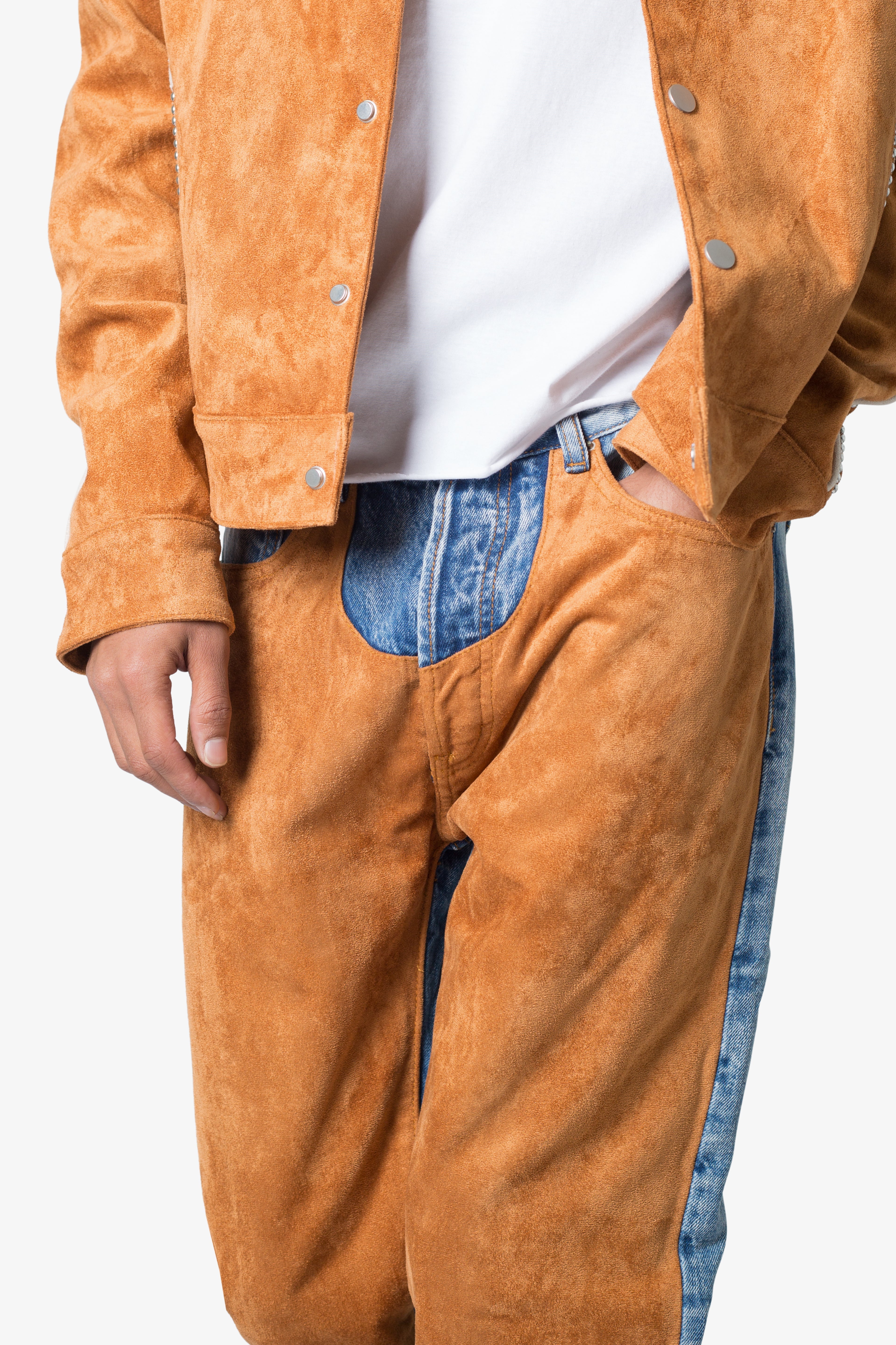 V636 Western Baggy Denim - Blue