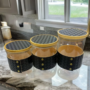 New Luxury Leather Belt Jars