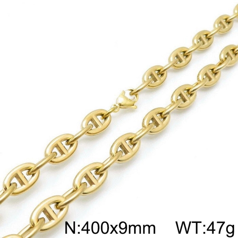 Titanium Steel 18K Gold Plated Fashion