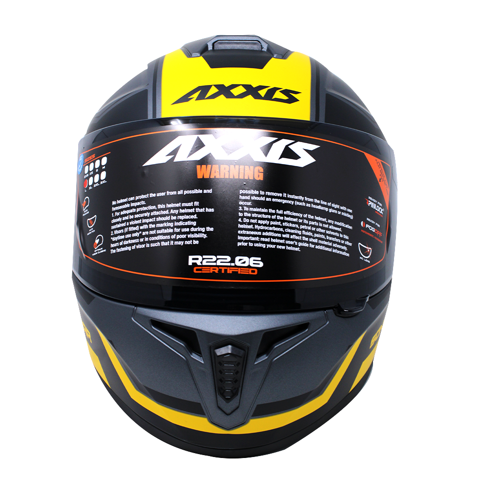 Casco Integral Axxis Draken Amarillo