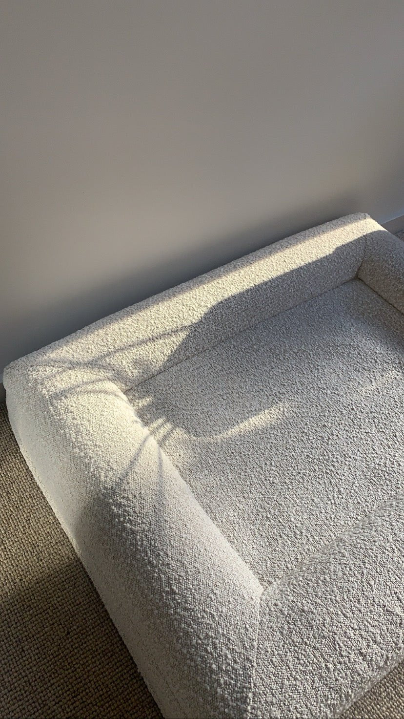 Memory Foam Dog Bed in Bouclé