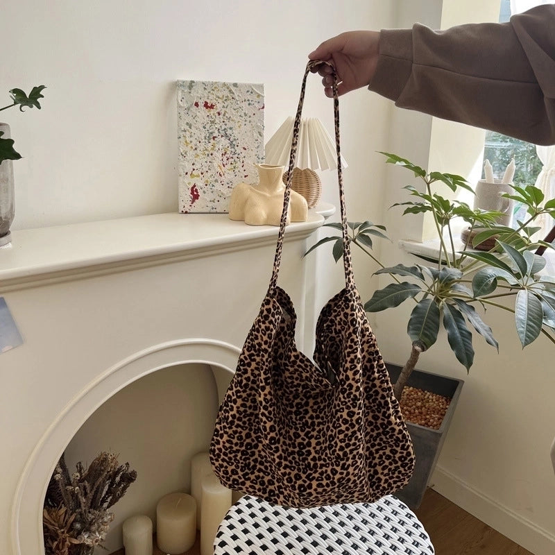 Women's Medium Plush Color Block Streetwear Square Open Shoulder Bag