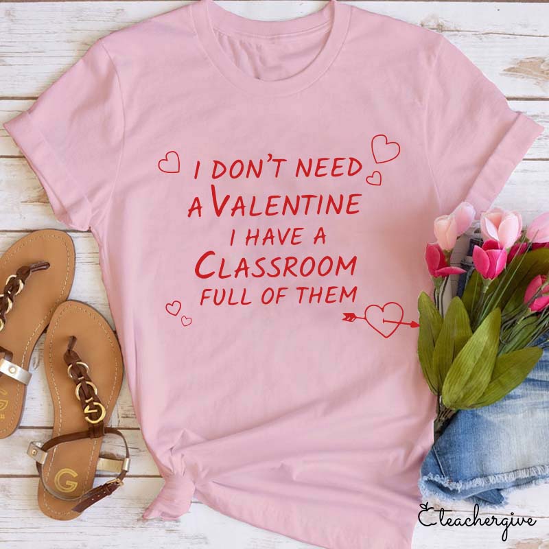 One Loved Teacher Valentine Teacher Love T-Shirt