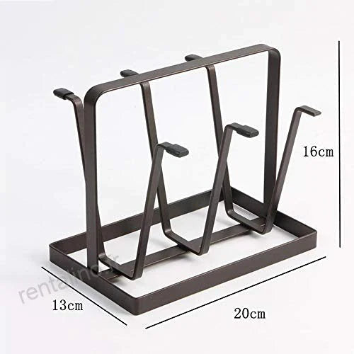 IRON GLASS STAND AND CUP HOLDER