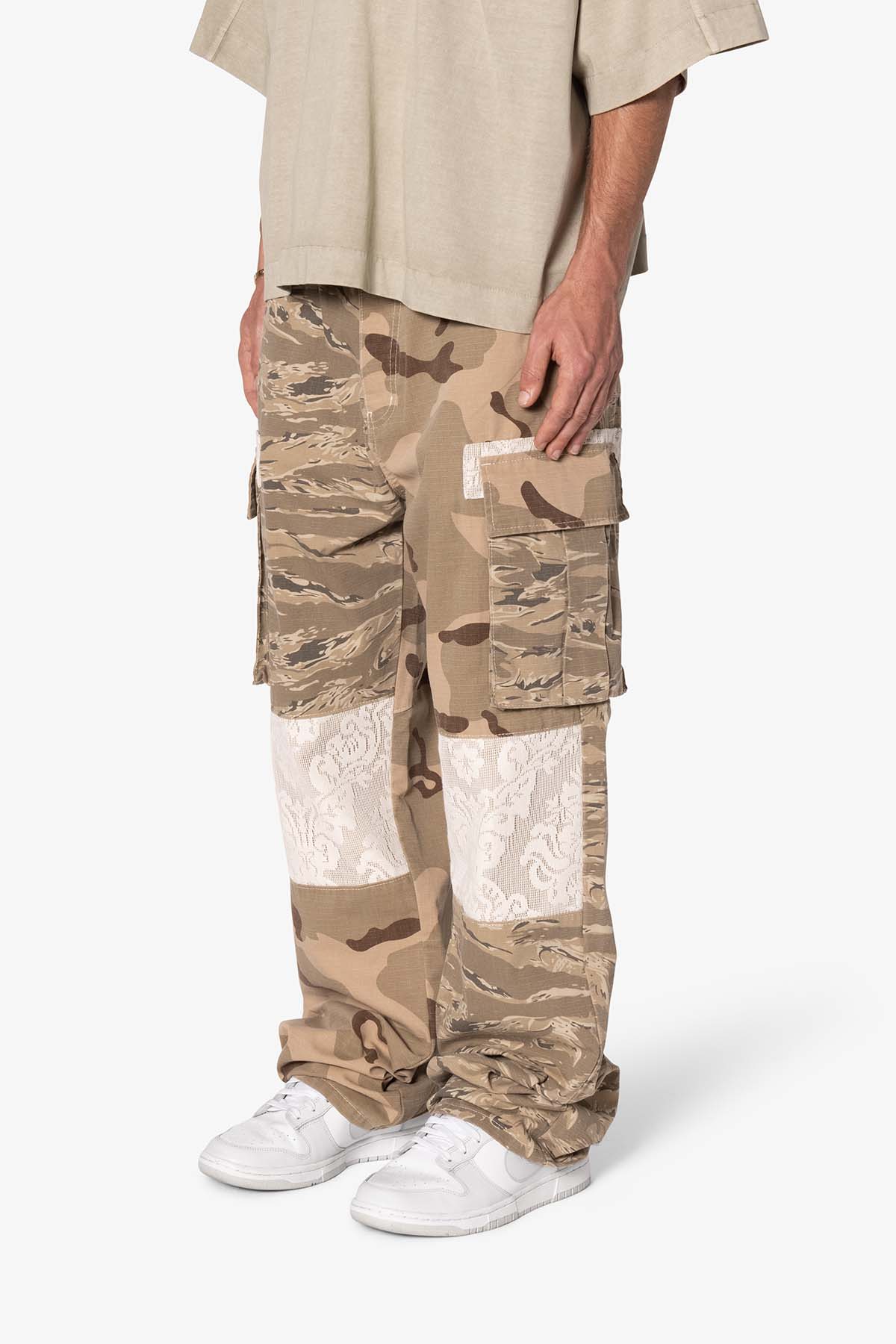 Ultra Baggy Mixed Camo Cargo Pants - Multi