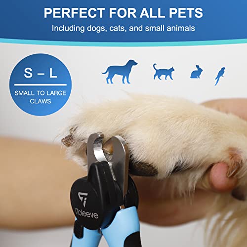 LED Dog Nail Clipper with Light. Illuminates Nails or Bloodline for Safe and Easy Trimmers. Extra Sharp for Thick nails. Quick Sensor. Avoid Over Cutting Toenail. for Cats & Dogs