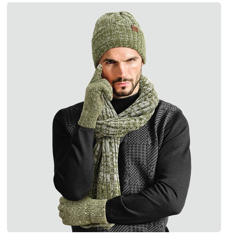 Women's Classic Style Solid Color Water Ripples Beanie Hat