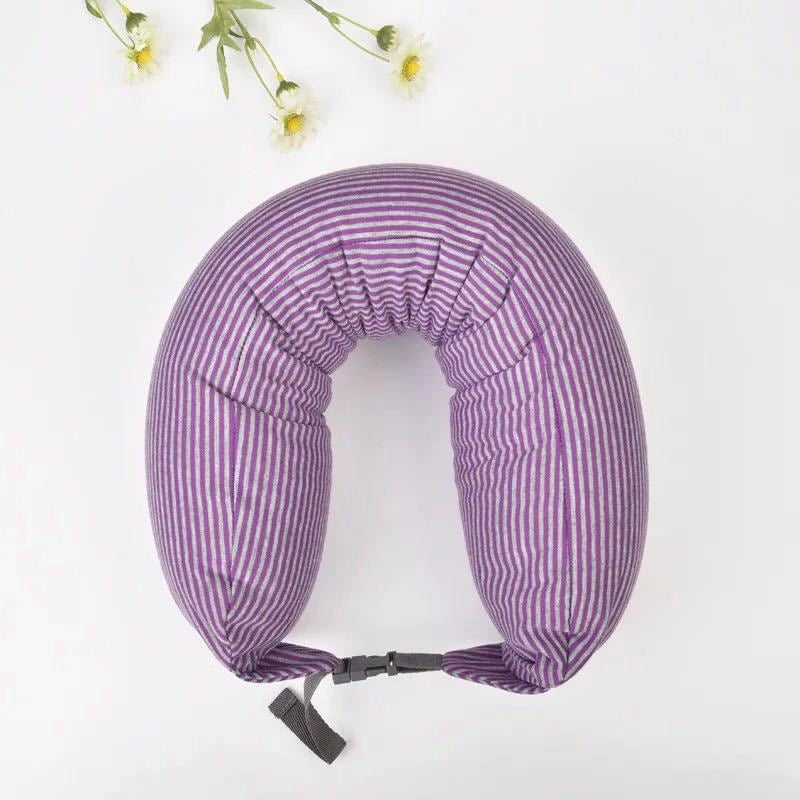 Good Product Foam Particle Pillow Unprinted U-shaped Pillow Cervical Pillow Travel Pillow Neck Pillow Waist Pillow A Generation Of Hair