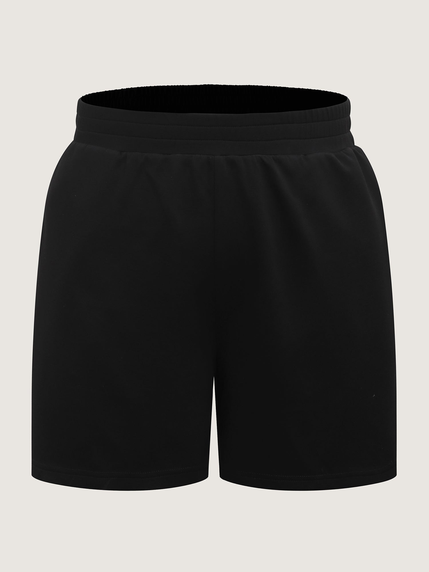 Side Drawstring Straight-Leg Shorts
