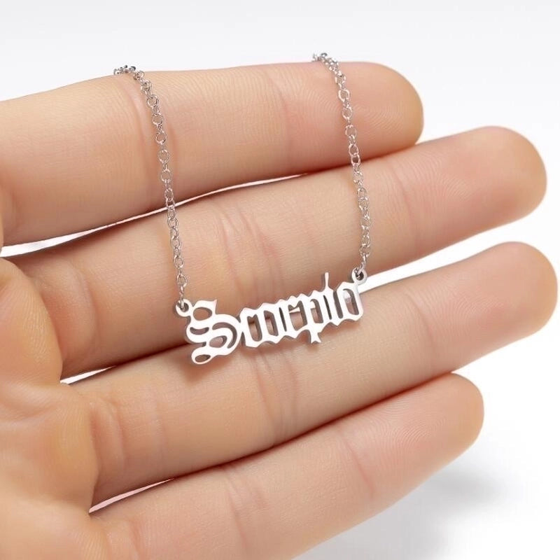 Fashion Constellation 201 Stainless Steel 18K Gold Plated Stainless Steel Necklaces