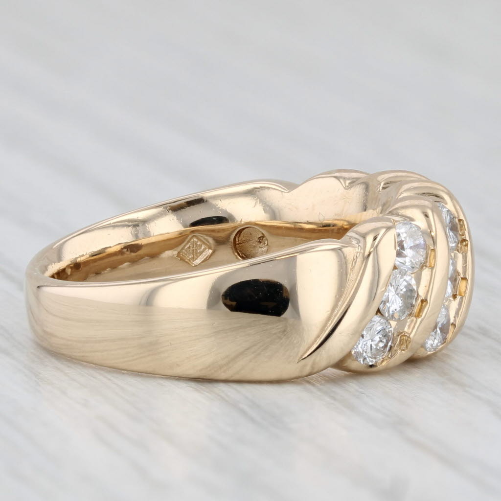 0.80ctw Diamond Ring 14k Yellow Gold Size 6.75